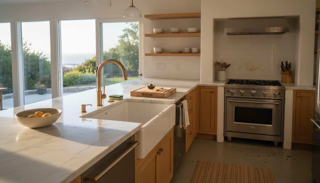 Home purchase agreement documents and house keys on a table in Carpinteria CA