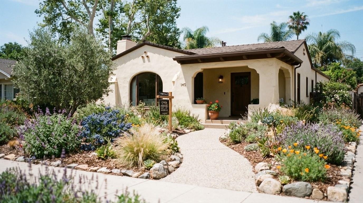 Santa Barbara CA home exterior showing distressed property available for short sale